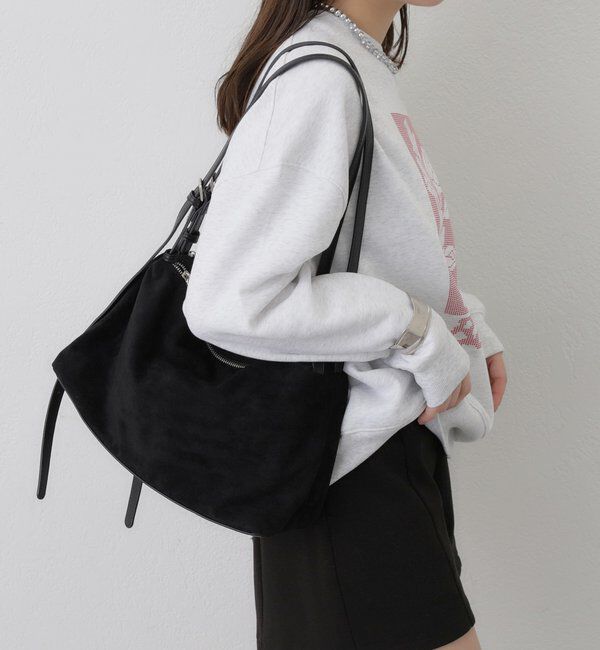 「パイピングベルトスウェードBAG」|トートバッグ|