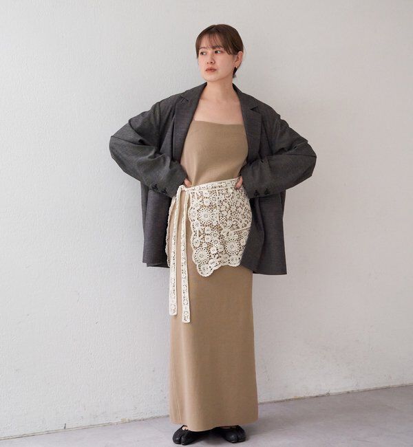 「総針ニットキャミワンピース」|ワンピース|