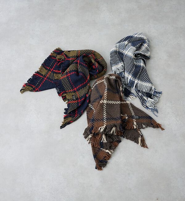 collex「【John Branigan/ジョンブラニガン】CHECK SHAWL チェック」|マフラー|