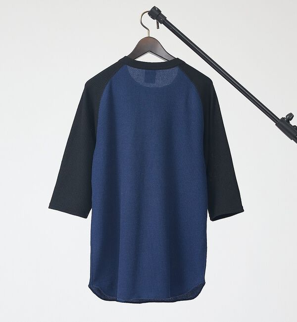 ABAHOUSE「【JEMORGAN /ジェーイーモーガン 】ワッフルラグランスリーブ７分袖Tシャ」|Tシャツ・カットソー|