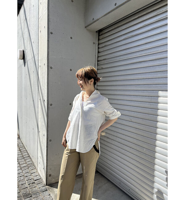 Rouge vif「綿麻レギュラー ナチュラルシャツ」|シャツ・ブラウス|