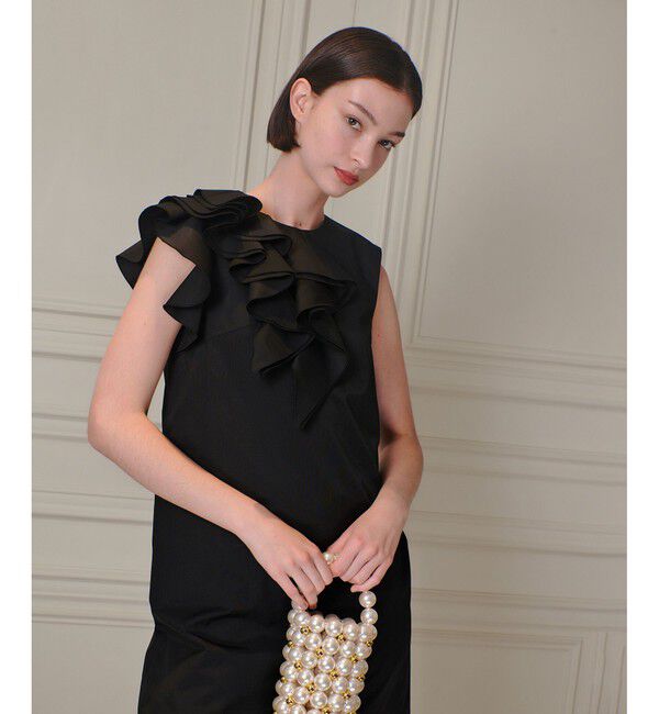 LOULOU WILLOUGHBY「【LOULOU WILLOUGHBY】アシメフリルワンピース」|ワンピース|