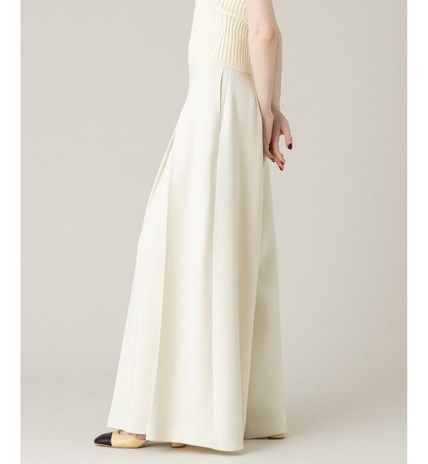 LOULOU WILLOUGHBY「【LOULOU WILLOUGHBY】ジョーゼットタックワイドパンツ」|その他|