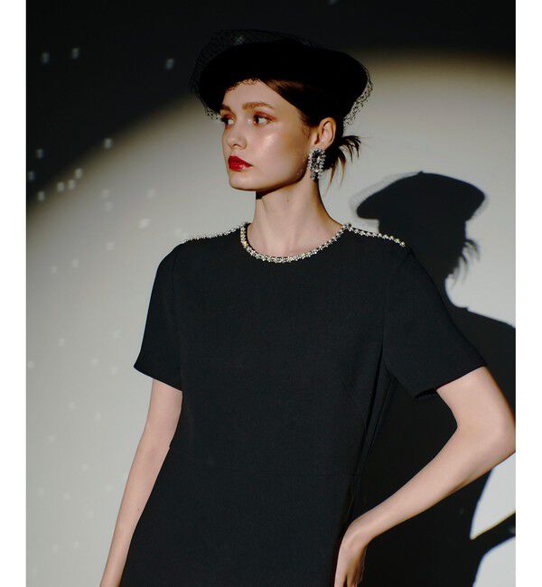 LOULOU WILLOUGHBY「【LOULOU WILLOUGHBY】ビジューミニワンピース」|ワンピース|