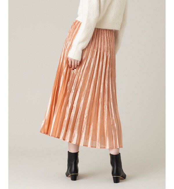 LOULOU WILLOUGHBY「【LOULOU WILLOUGHBY】グロッシーグラデプリーツスカート」|スカート|