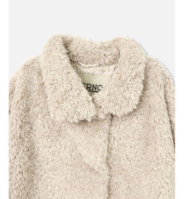 allureville「【HERNO(ヘルノ－)】 CURLY ECO FUR HIGH NECK CT」|ダッフルコート|