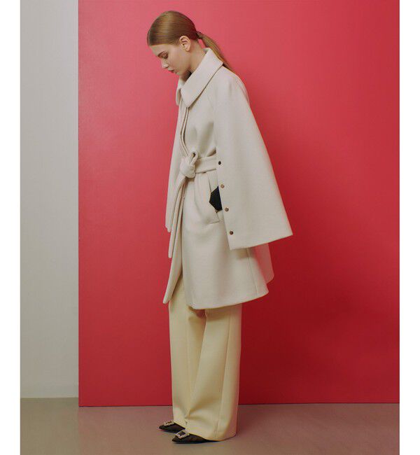 LOULOU WILLOUGHBY「【LOULOU WILLOUGHBY】シャルムビーバーステンカラーコート」|ダッフルコート|