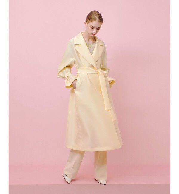LOULOU WILLOUGHBY「【LOULOU WILLOUGHBY】シルキーダブルクロスドレスコート」|その他|