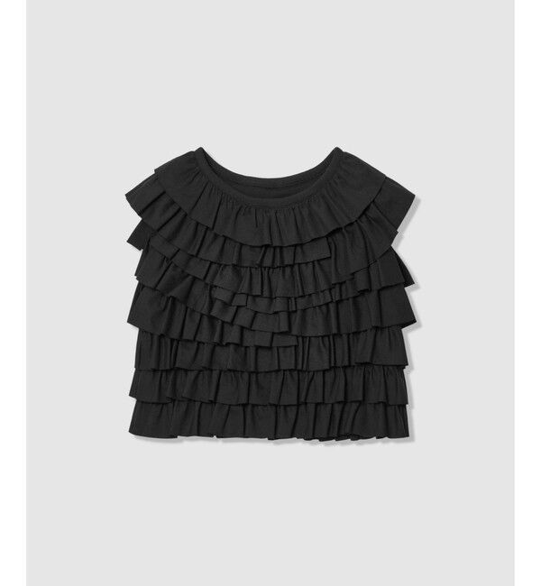 LOULOU WILLOUGHBY「【LOULOU WILLOUGHBY】フリルティアードプルオーバー」|Tシャツ・カットソー|