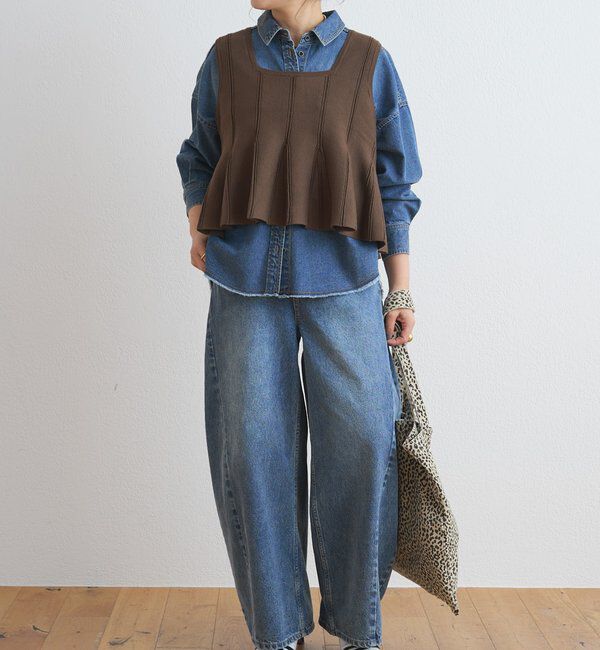  「バレルシルエットデニムパンツ」|その他|