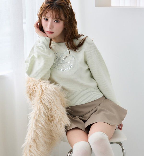 one after another NICE CLAUP「バックレースアップ/サイド釦レイヤードスカパン【SMサイズ展開】」|スカート|