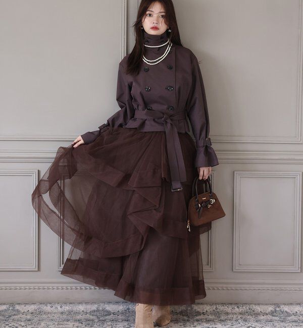 Seemi.by NICE CLAUP「【Seemi.by NICE CLAUP】トレンチジャケット」|ベスト・ジレ|
