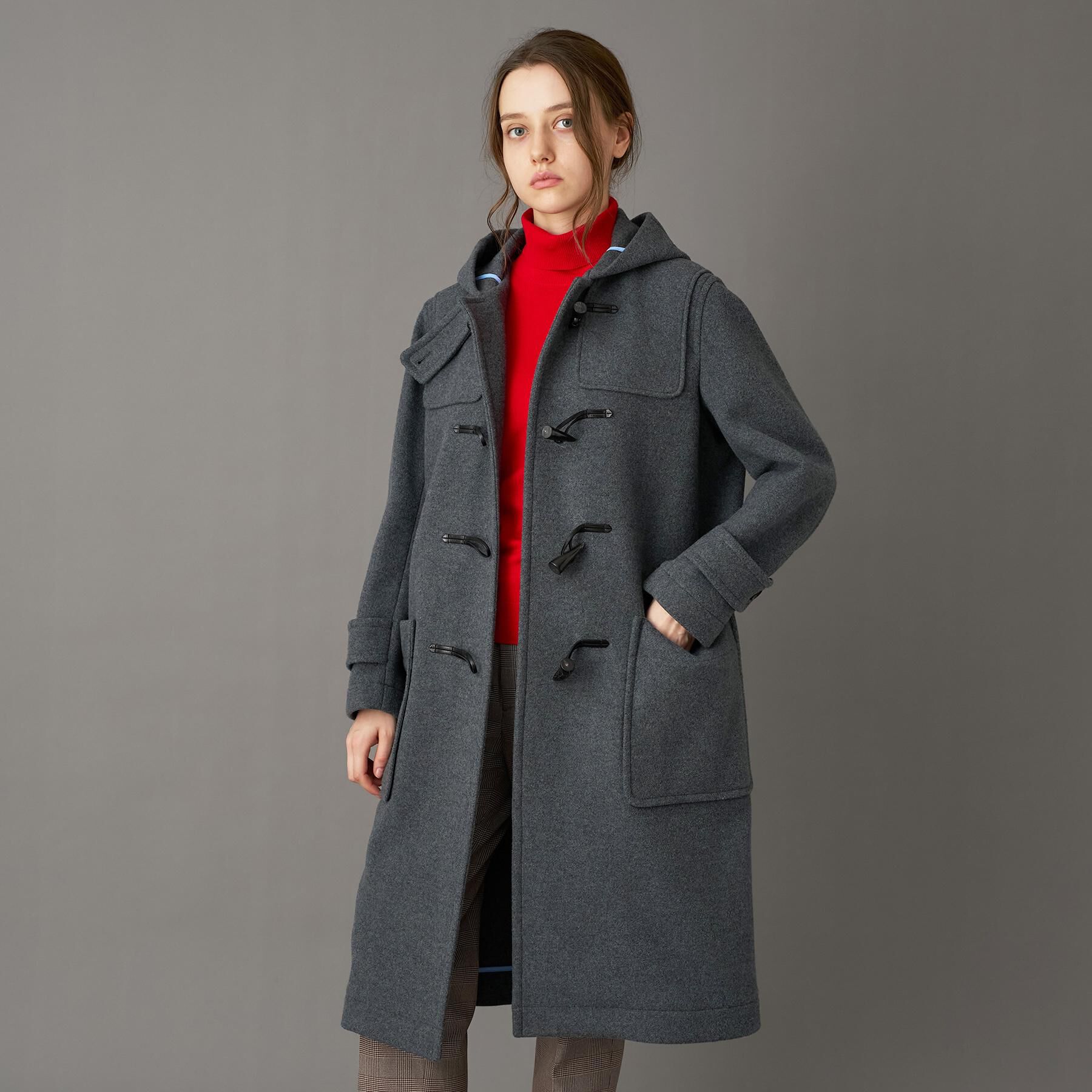 DRESSTERIOR「Superfineリサイクルメルトンダッフルコート」|ダッフルコート|