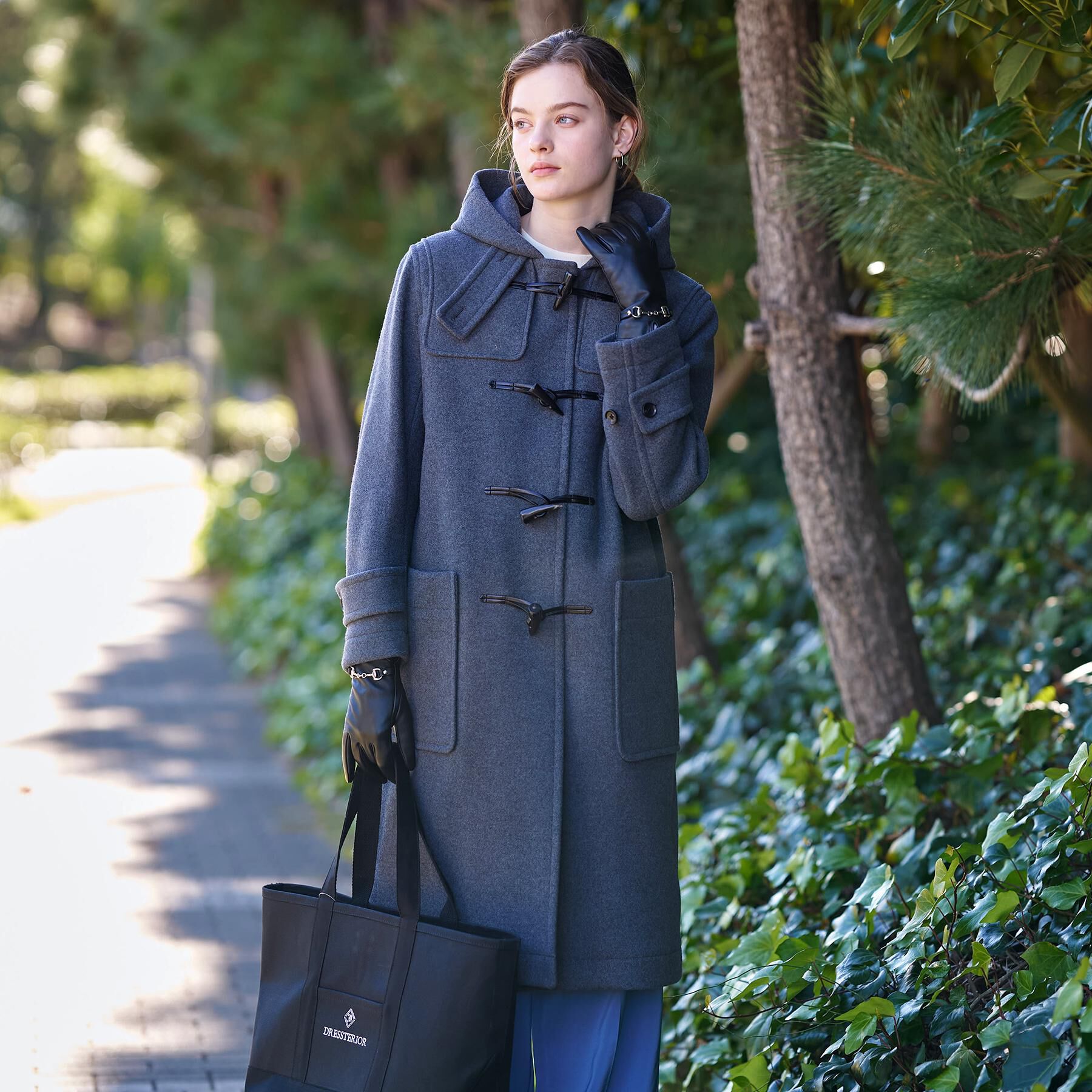 DRESSTERIOR「Superfineリサイクルメルトンダッフルコート」|ダッフルコート|