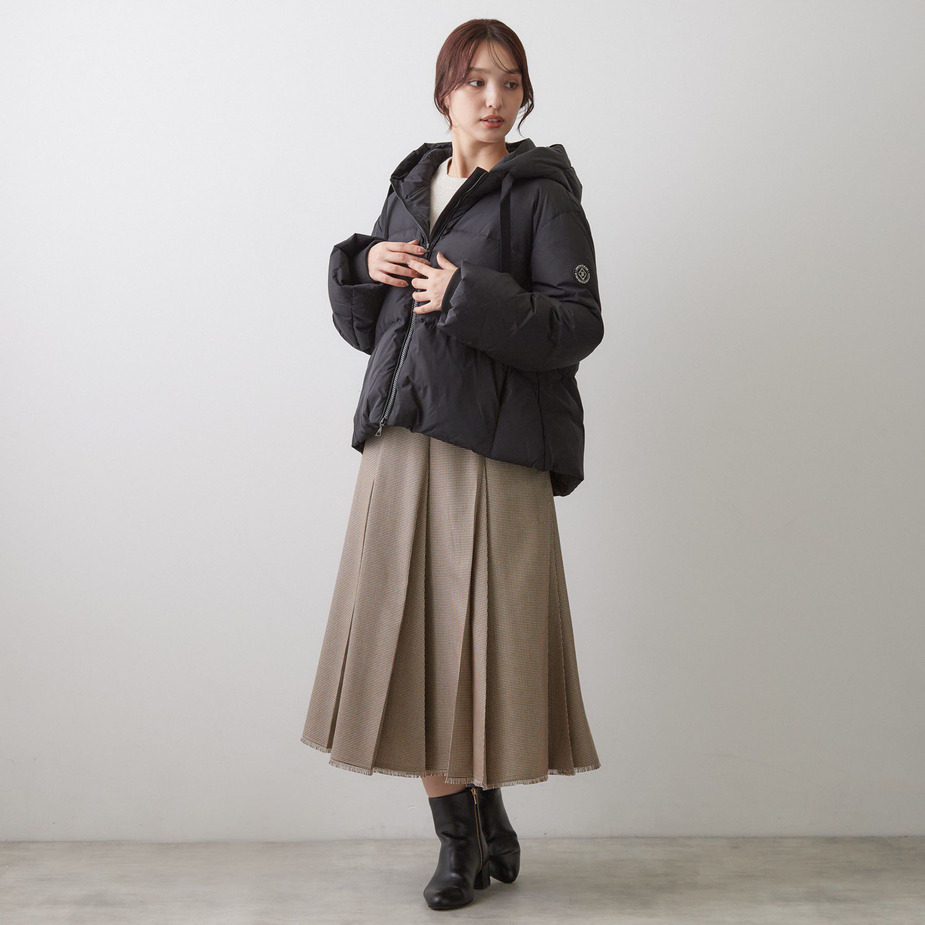DRESSTERIOR「フーデッドショートダウンジャケット」|ダウン|