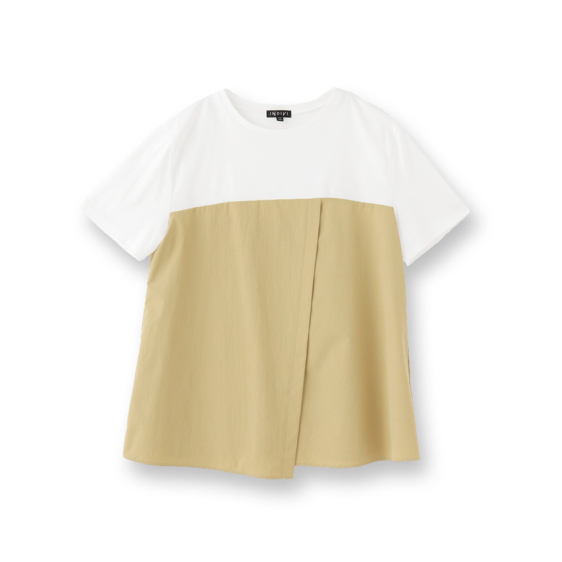 INDIVI「【洗える】ビスチェレイヤード風トップス」|Tシャツ・カットソー|
