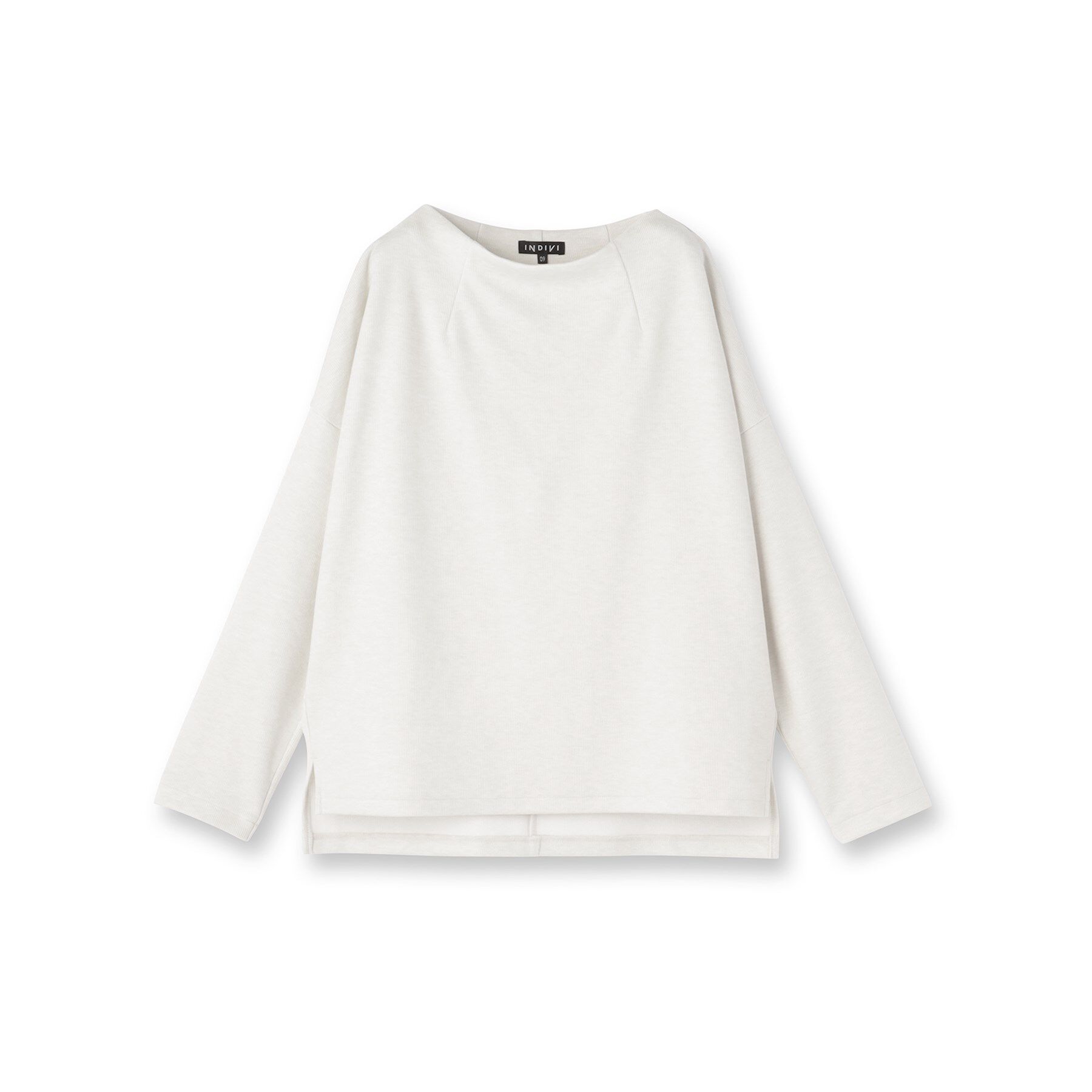 INDIVI「【SETUP可能／洗える／UVケア】ライトジャージ ボトルネックトップス」|Tシャツ・カットソー|