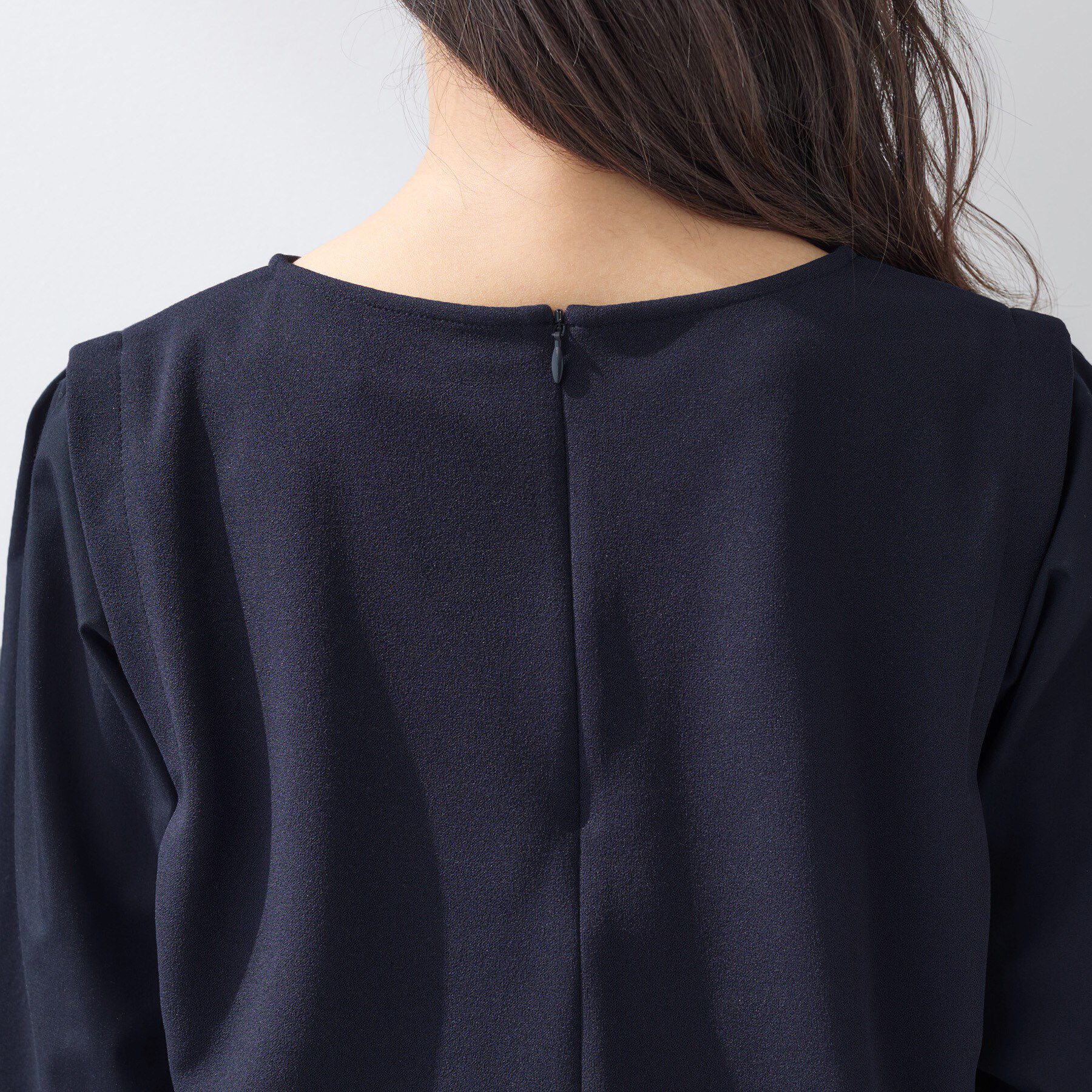 INDIVI「【洗える／UVケア】レイヤード風デザイントップス」|Tシャツ・カットソー|