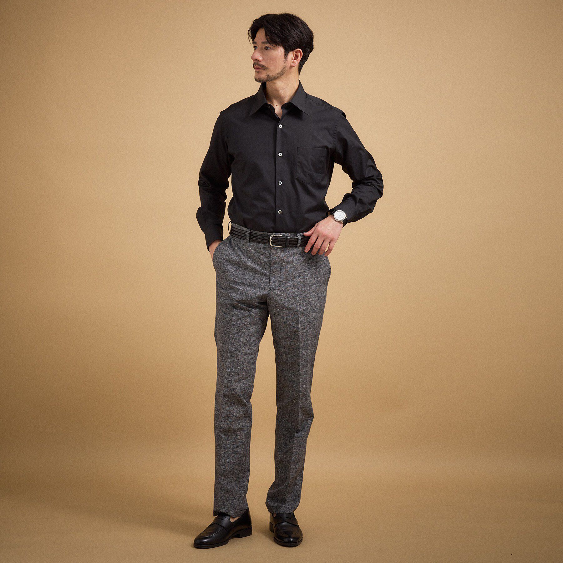 TAKEO KIKUCHI「【ベーシック】100双 ブロード レギュラーカラー シャツ」|シャツ・ブラウス|