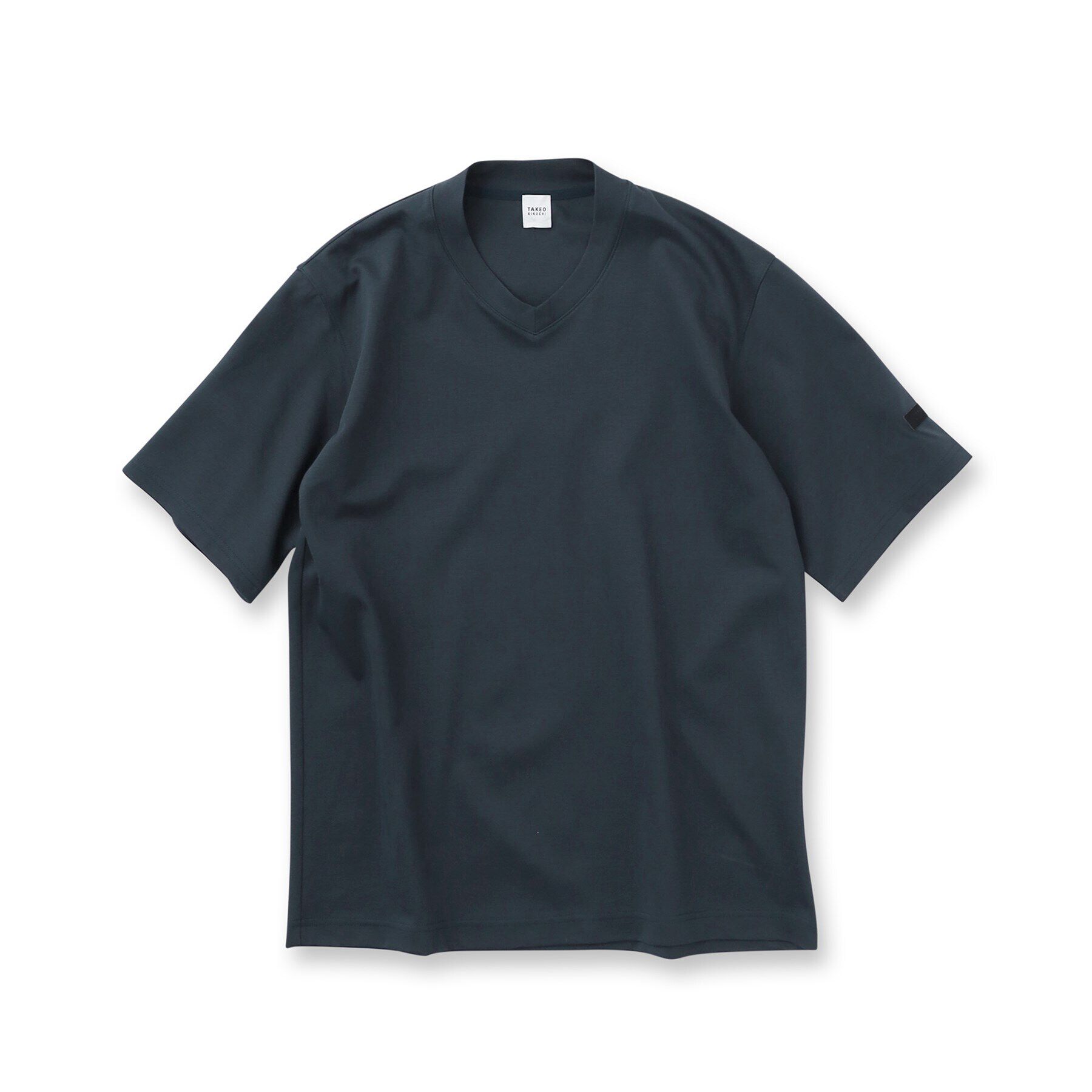 TAKEO KIKUCHI「【抗菌防臭】ジャケットインナー 半袖 Vカットソー」|Tシャツ・カットソー|