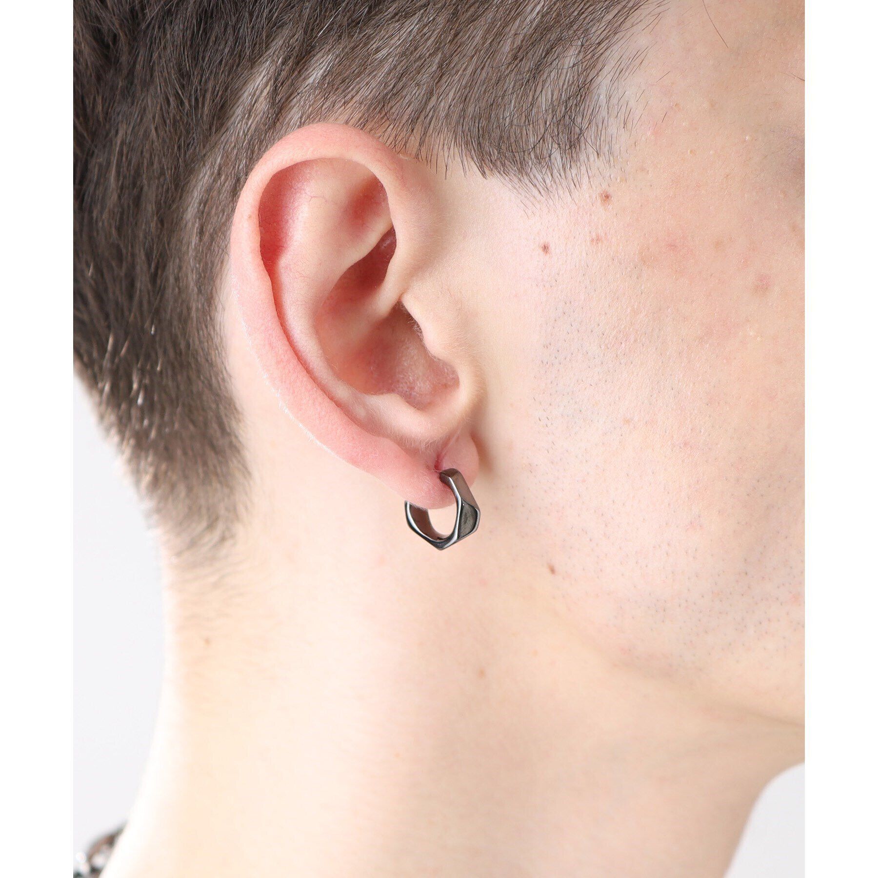 TAKEO KIKUCHI「ペンタゴンカットピアス」|ピアス|
