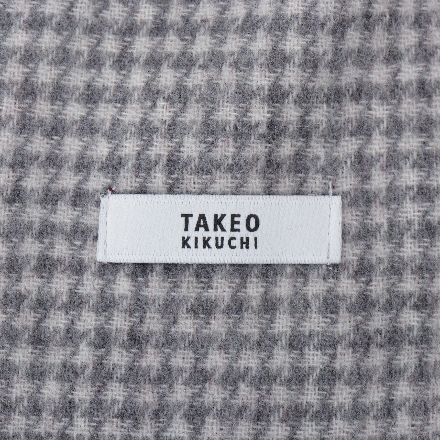 TAKEO KIKUCHI「【カシミヤ混】ブリティッシュ千鳥リバーシブルマフラー」|ストール|