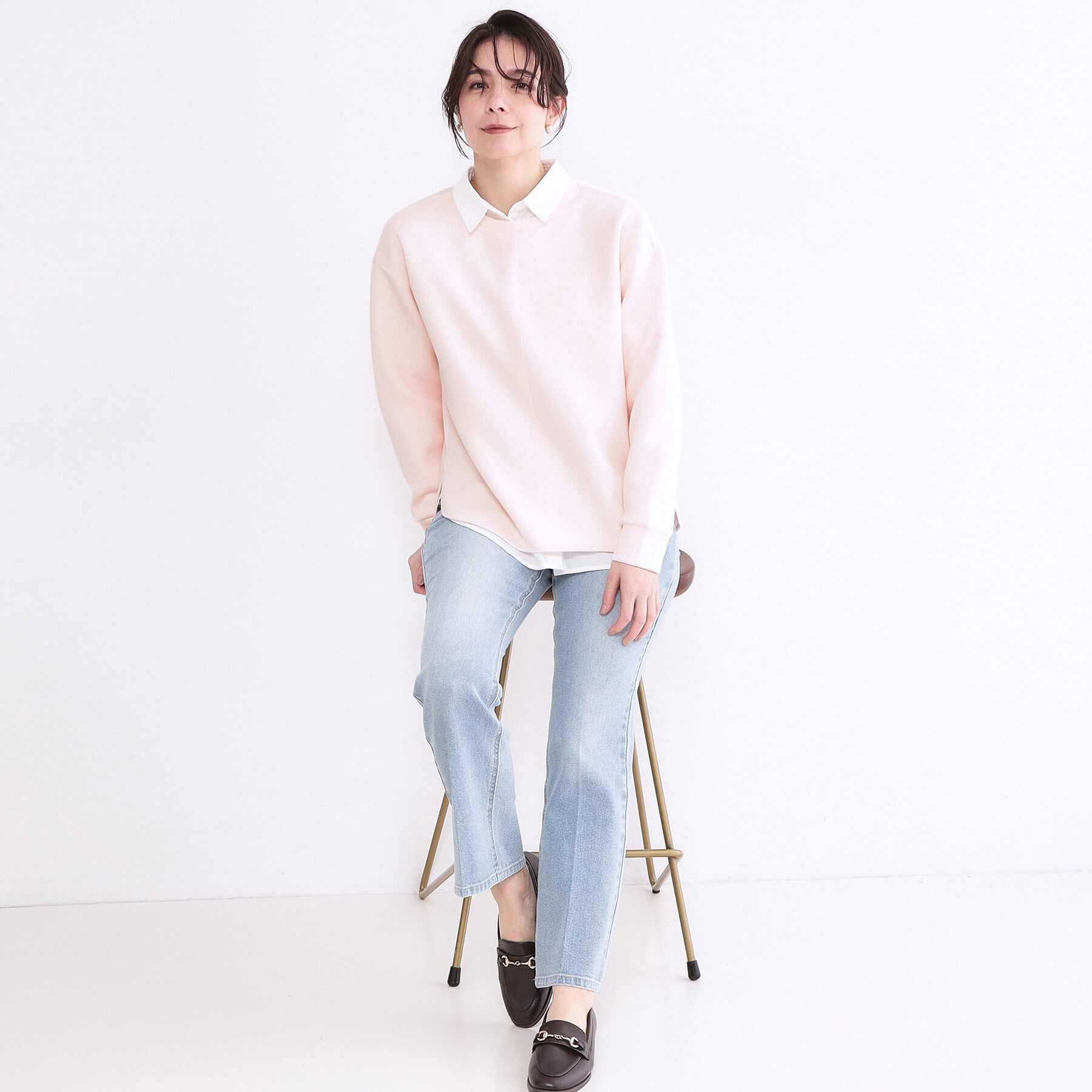 OPAQUE.CLIP「リラクシーボリュームスリーブトップス【洗濯機OK】」|Tシャツ・カットソー|