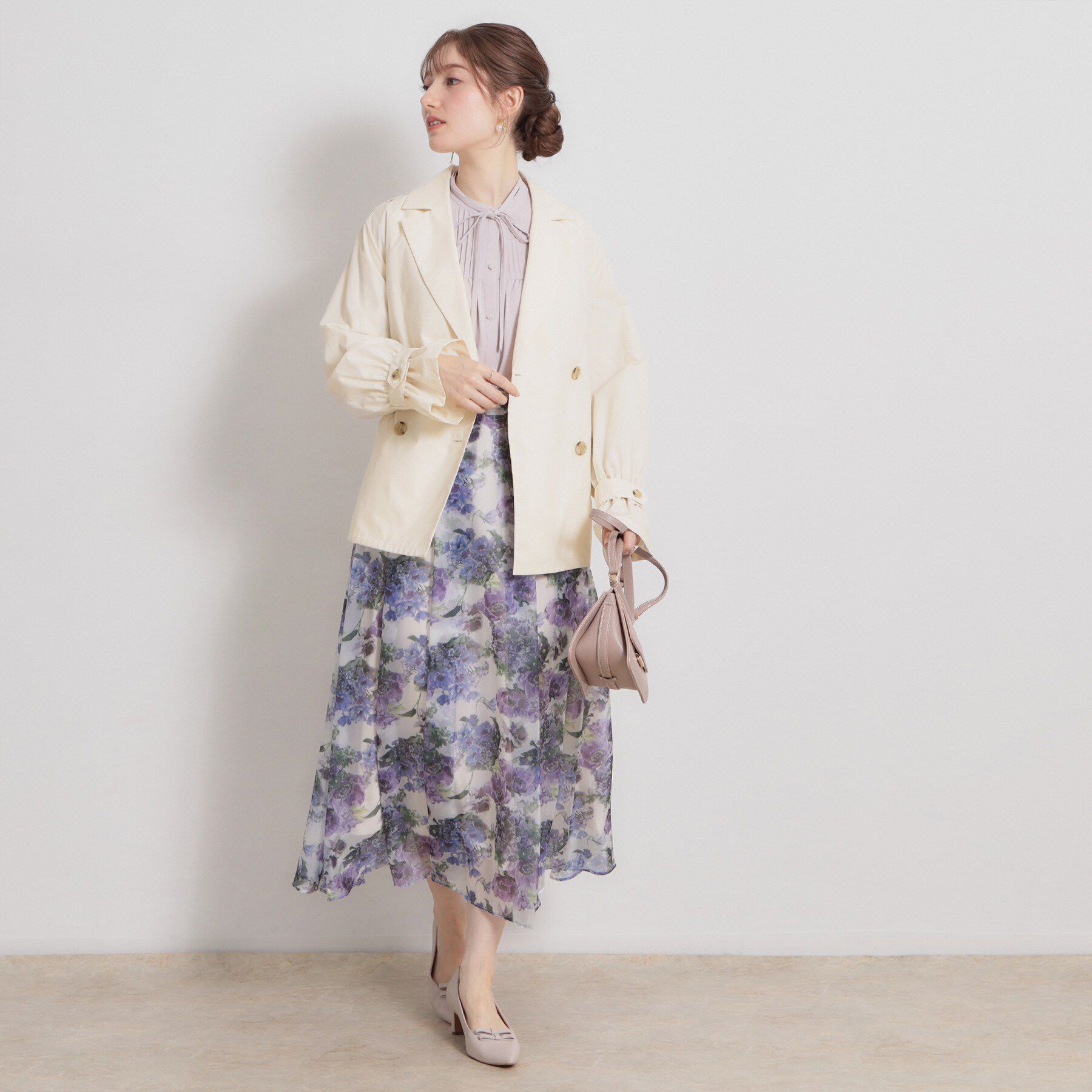 Couture broach「【撥水・洗える】ハーフ トレンチコート」|トレンチコート|