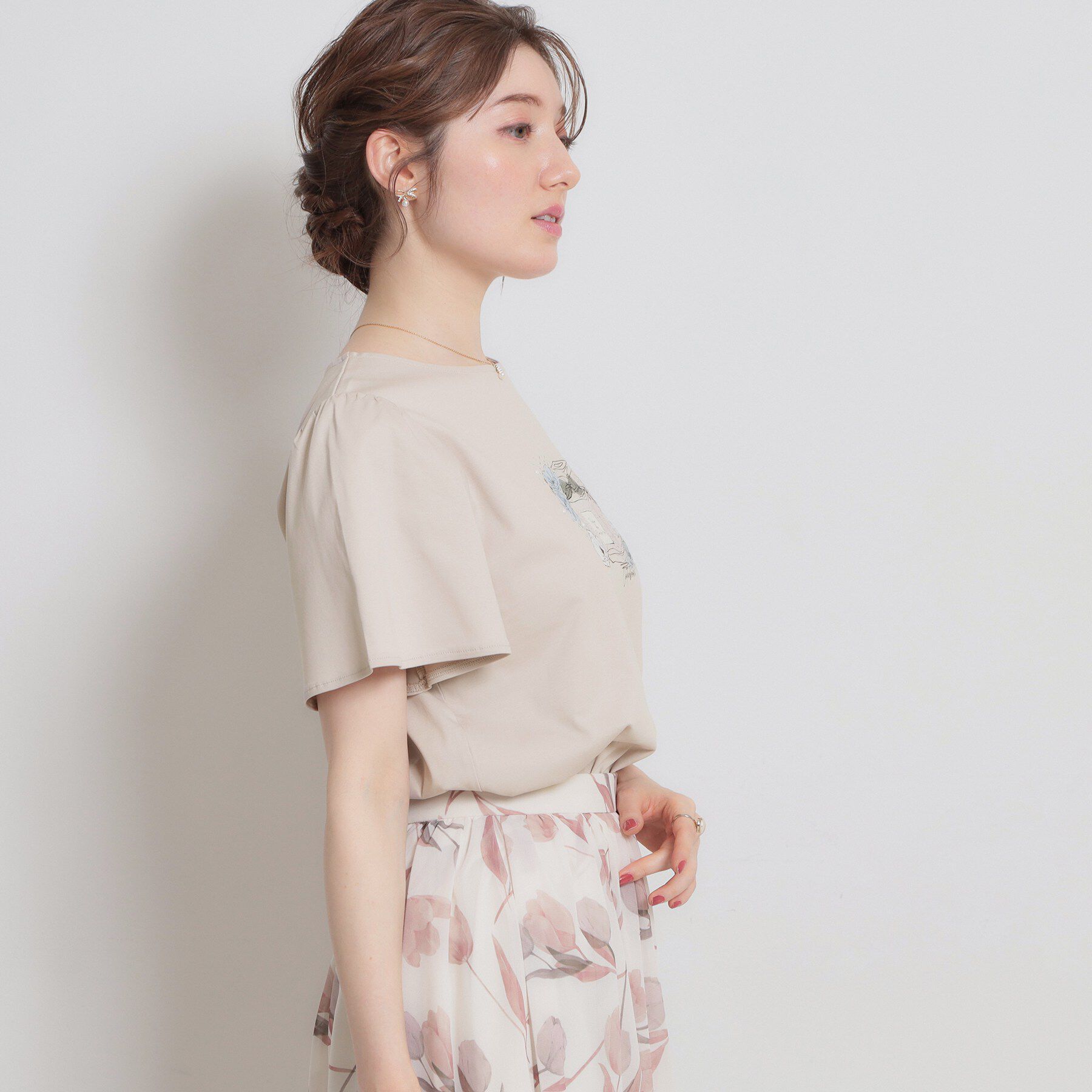 Couture broach「【接触冷感・UVカット】パフュームプリントTシャツ」|Tシャツ・カットソー|