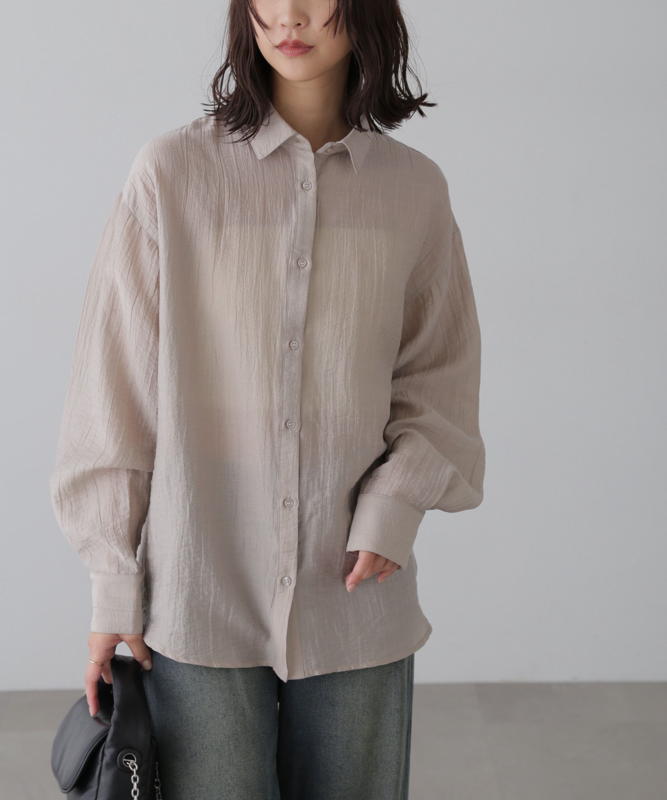  「ワッシャービッグシャツ」|シャツ・ブラウス|