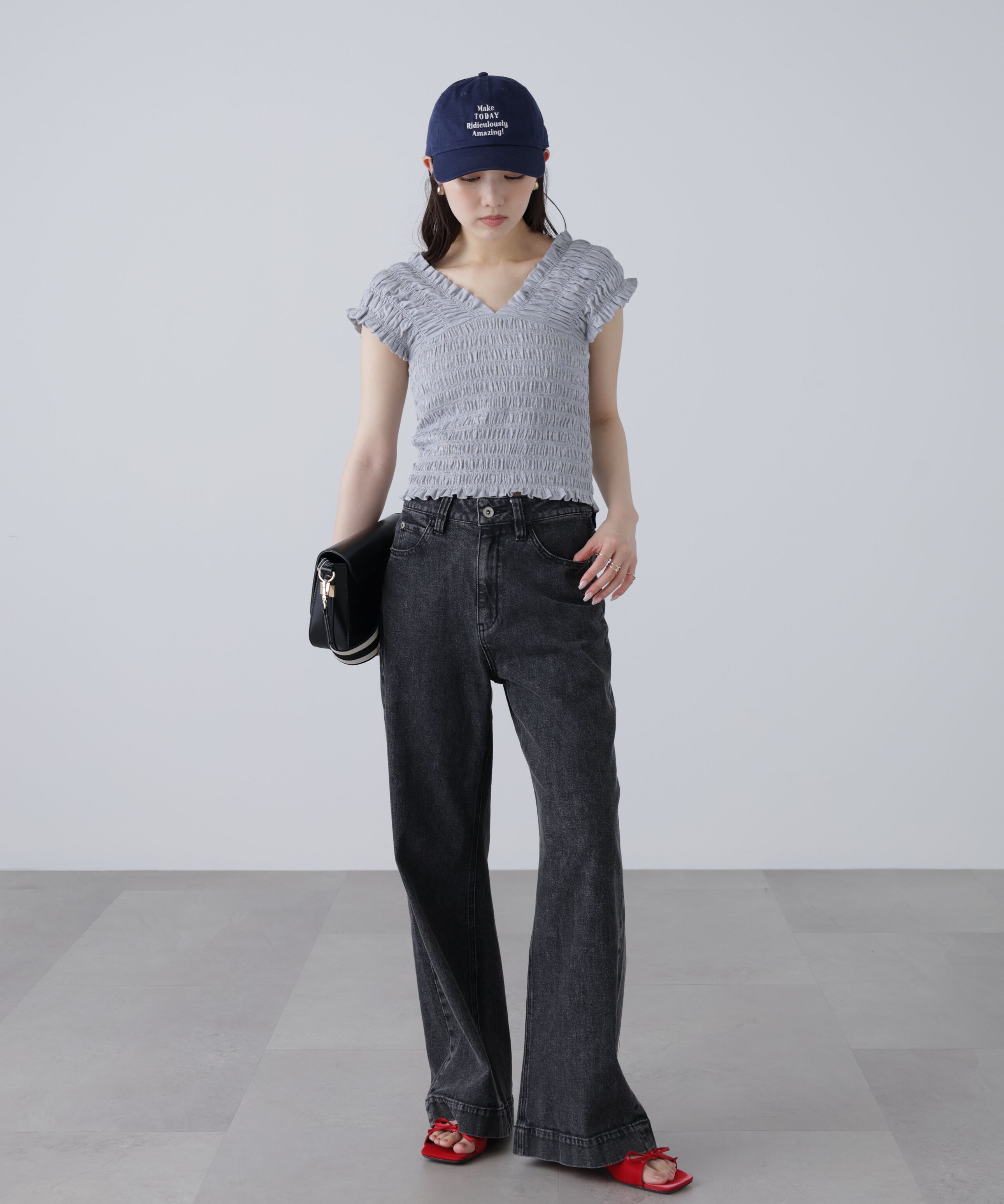 「2wayシャーリングオフショルカットソー」|Tシャツ・カットソー|