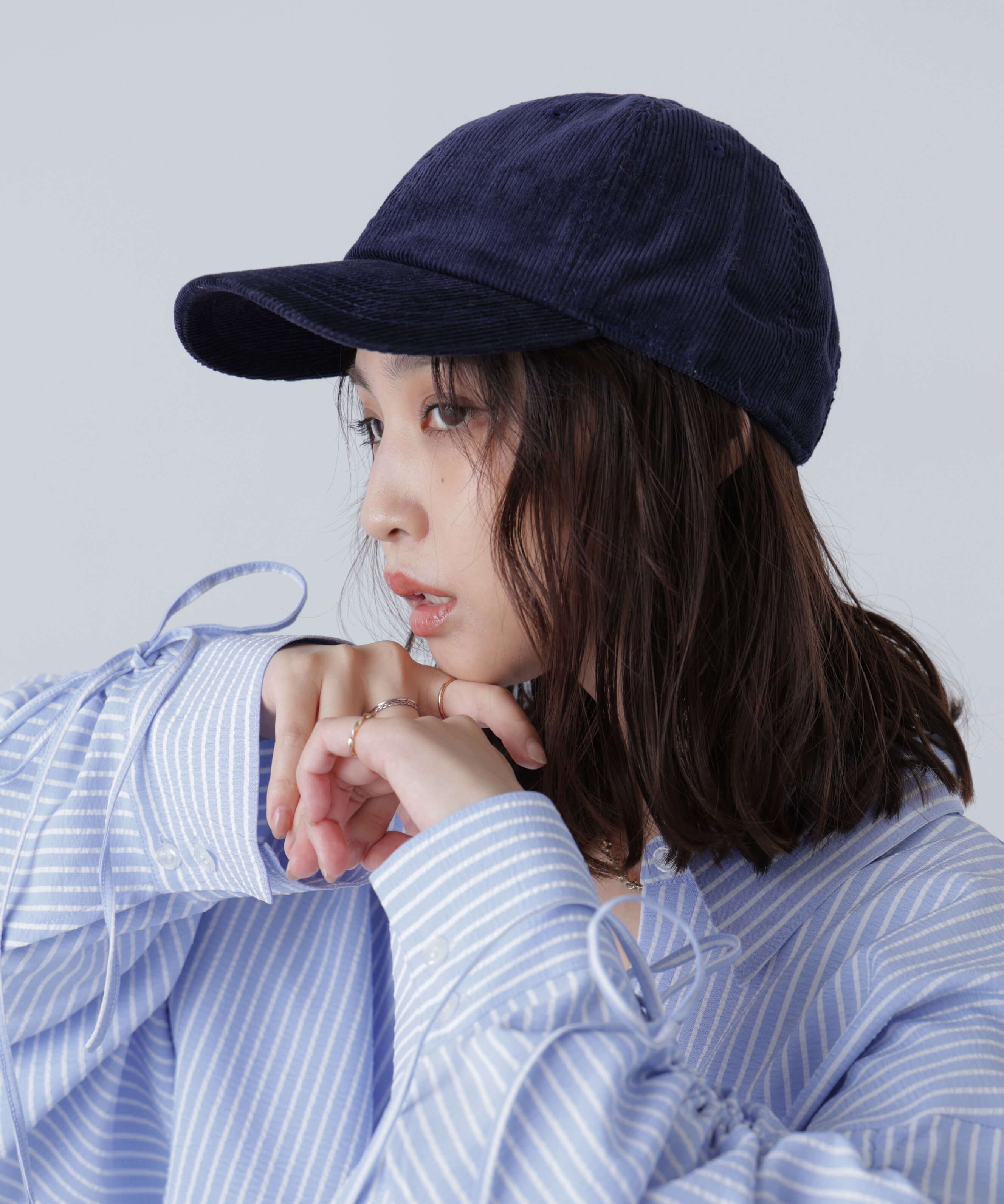  「〈NEWHATTAN〉コーデュロイキャップ」|ソックス|