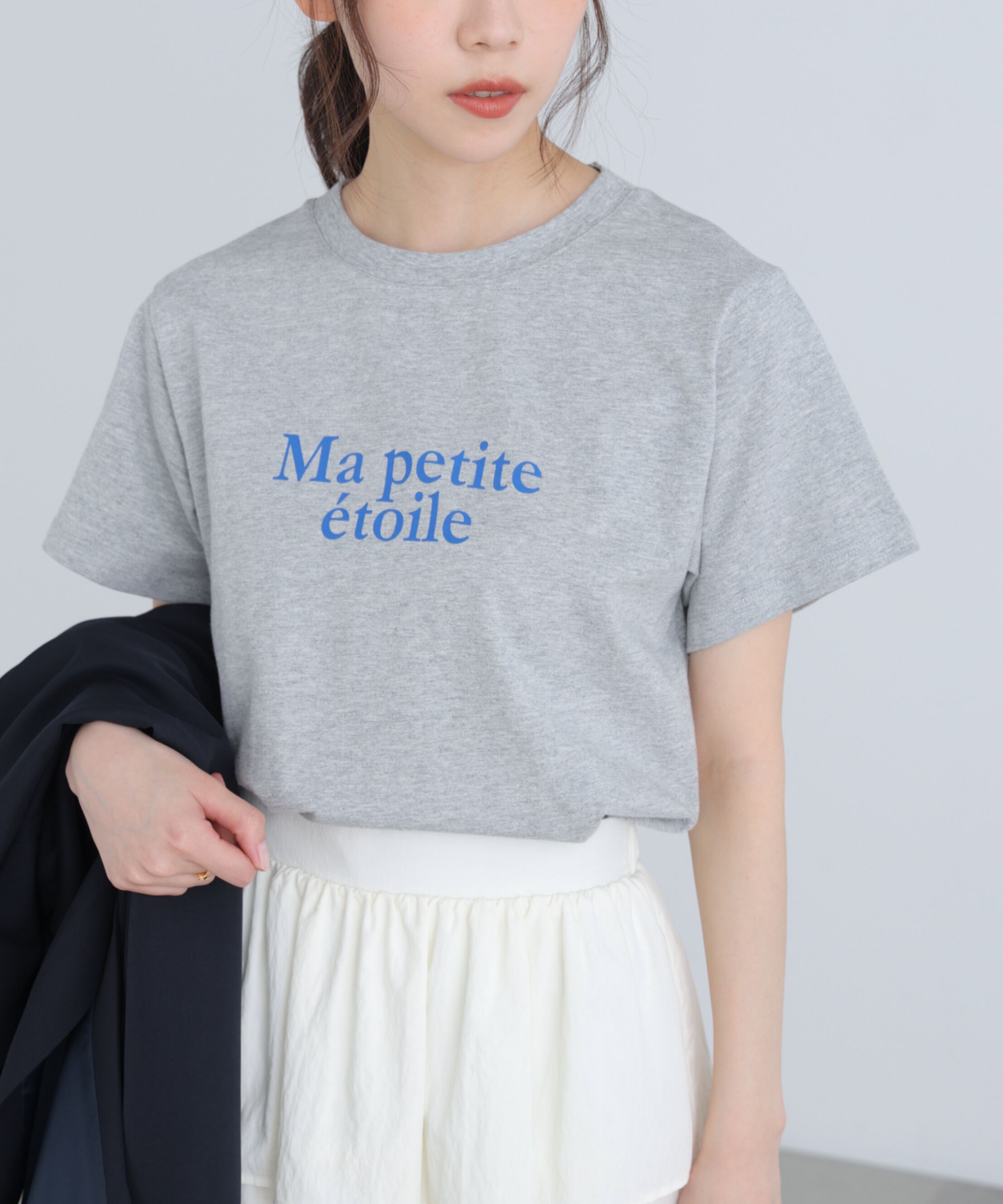  「フレンチロゴプリントTシャツ」|Tシャツ・カットソー|