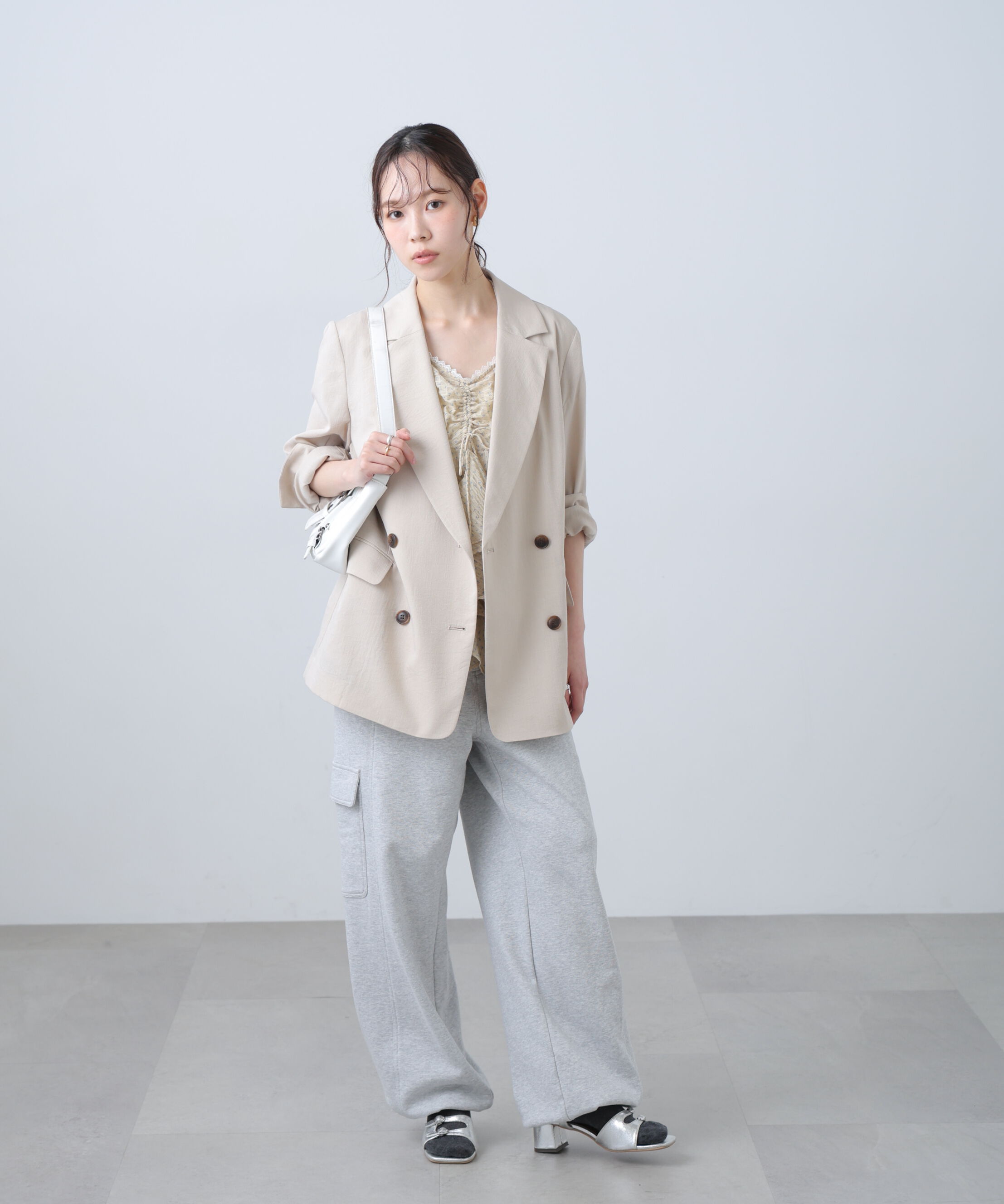 「麻調合繊ダブルブレストジャケット」|その他|