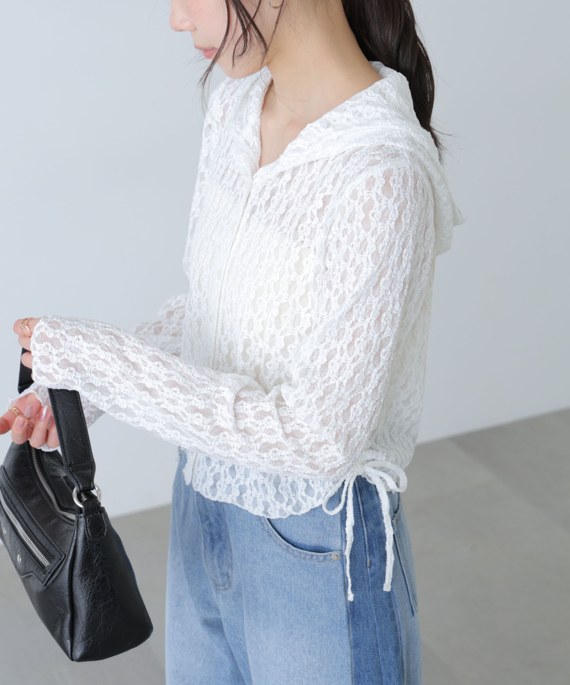  「サイドドロストレースフーディー」|Tシャツ・カットソー|
