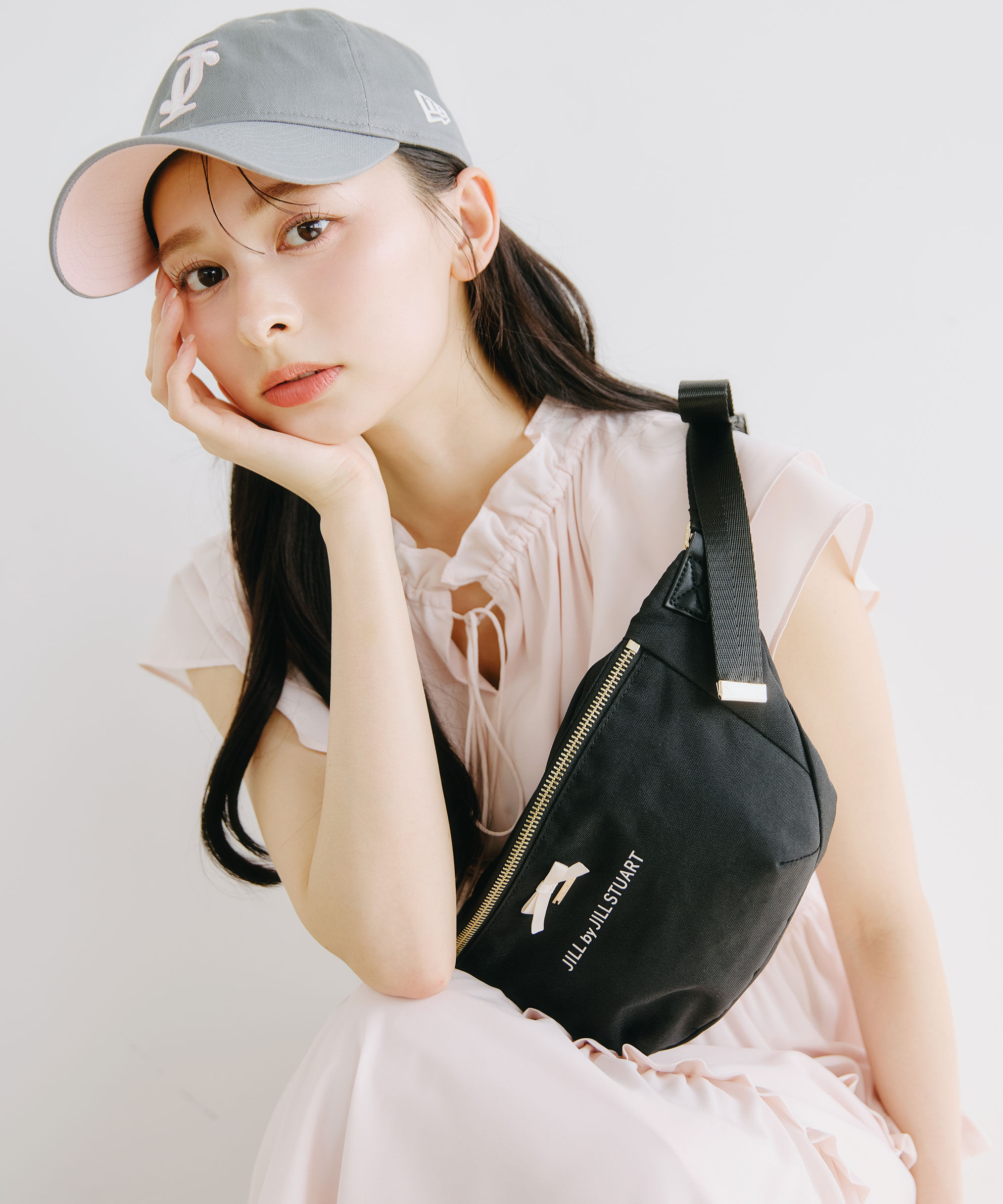  「リボンショルダーボディバッグ」|その他|ブラック