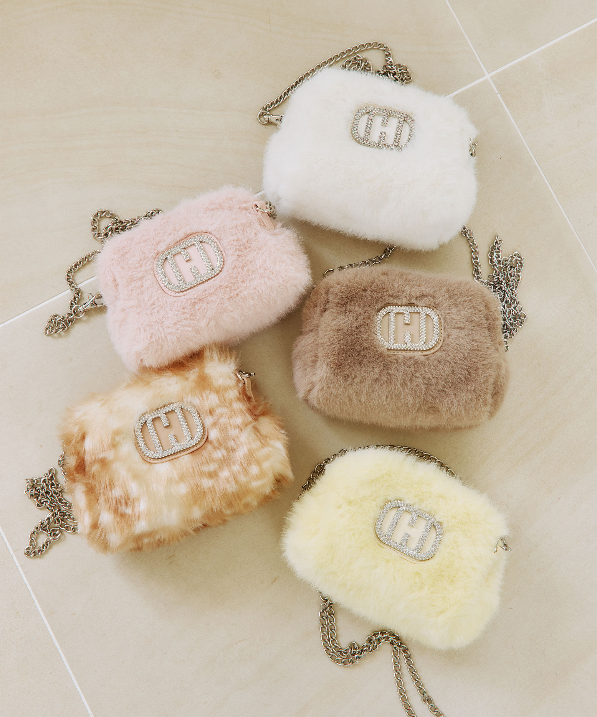  「Wink J フェイクファーポシェット」|その他|モカ