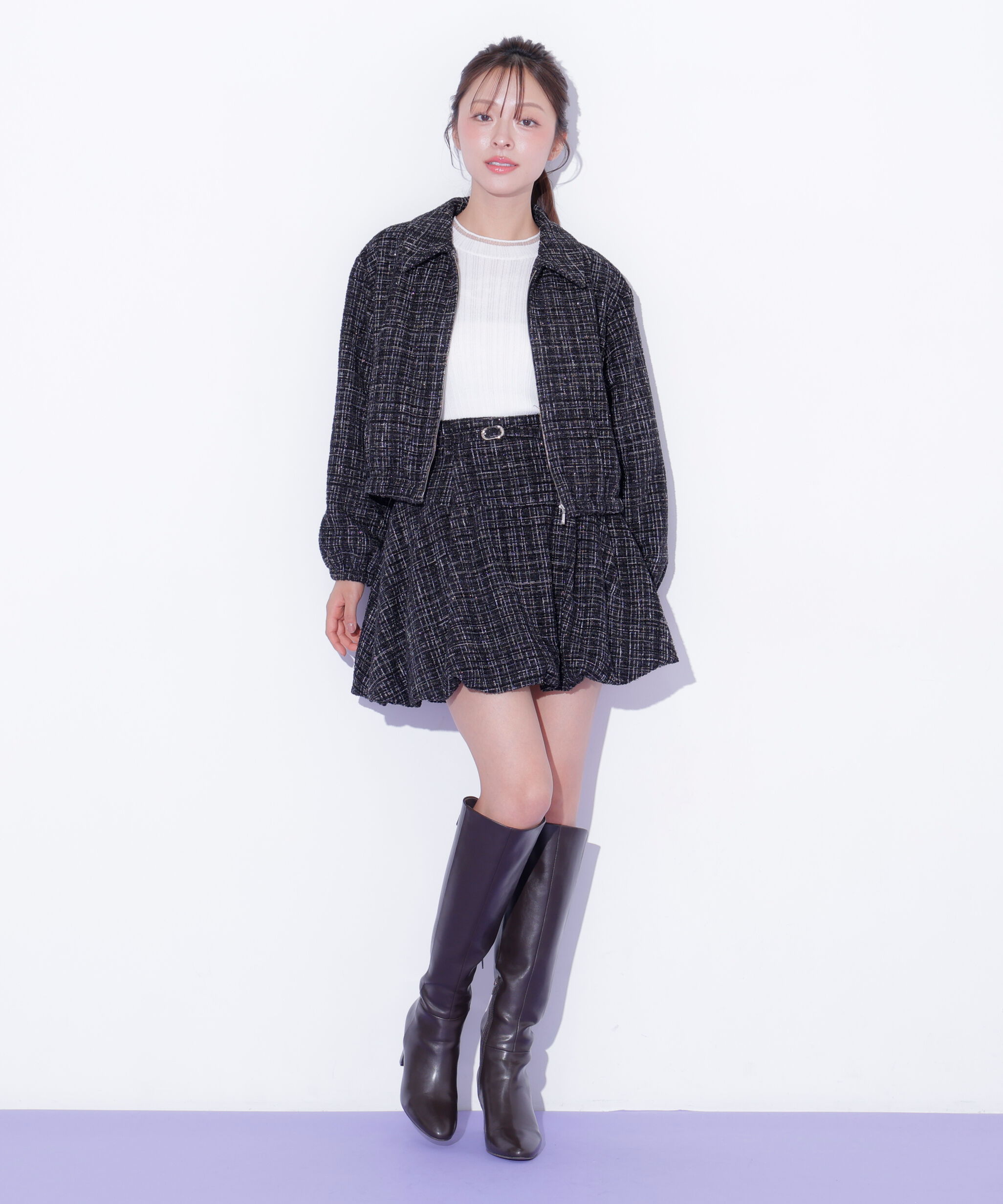  「＜セットアップ対応＞ツイードファーティペットブルゾン 26AW」|その他|