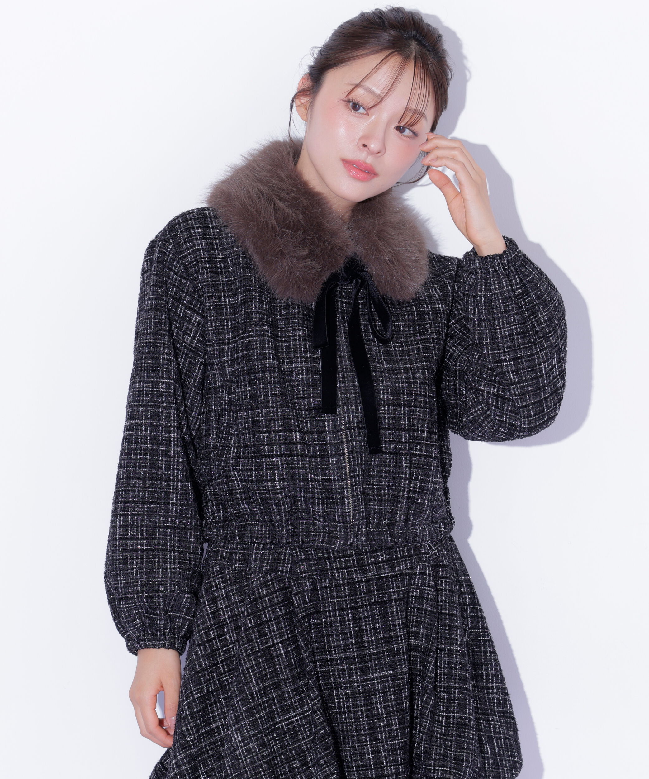  「＜セットアップ対応＞ツイードファーティペットブルゾン 26AW」|その他|