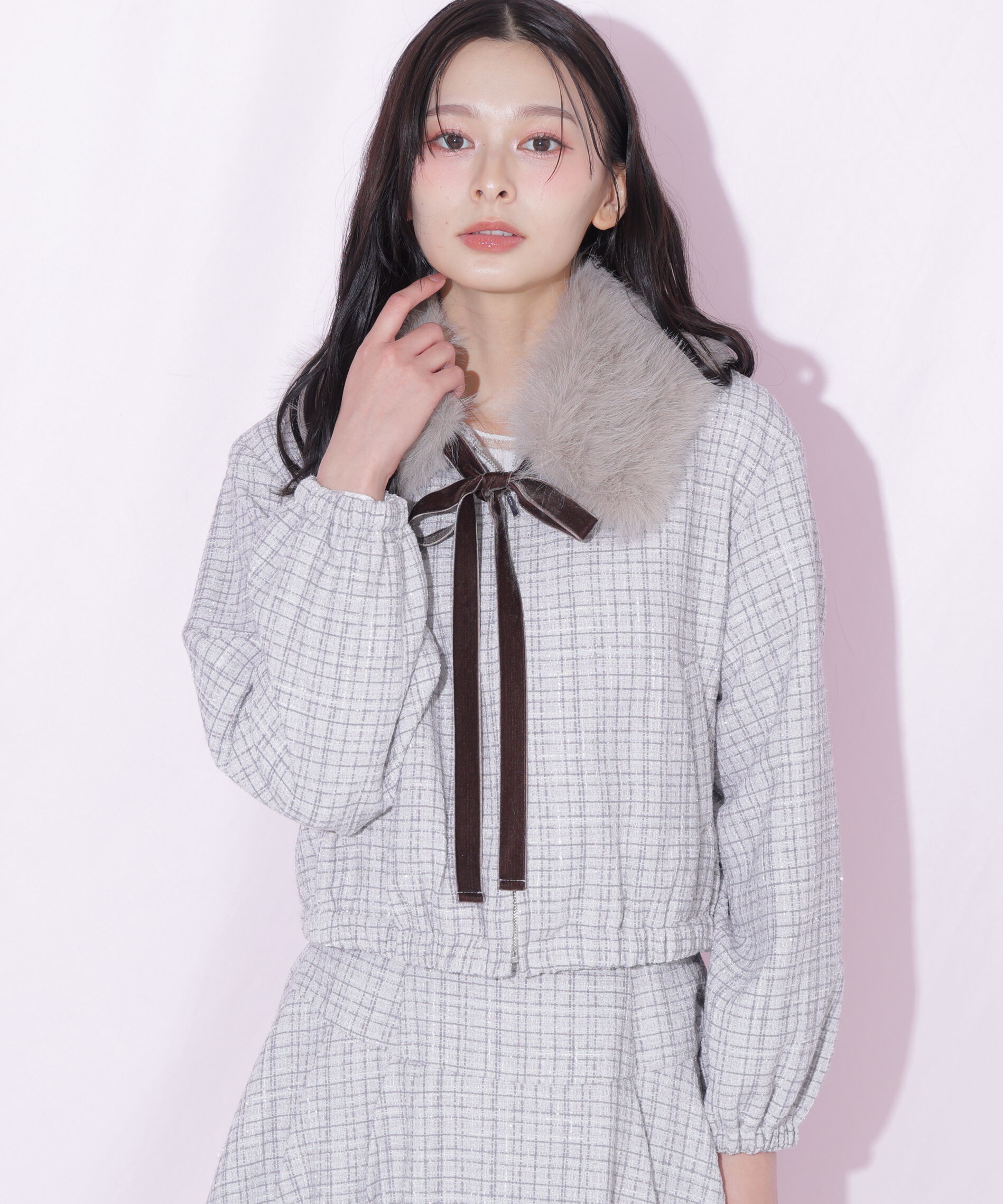  「＜セットアップ対応＞ツイードファーティペットブルゾン 26AW」|その他|