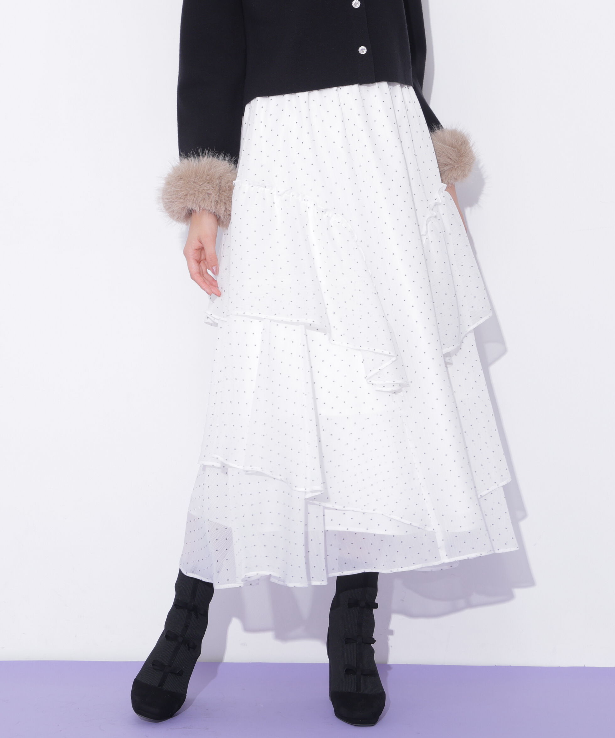  「ラッフルティアードスカート」|スカート|