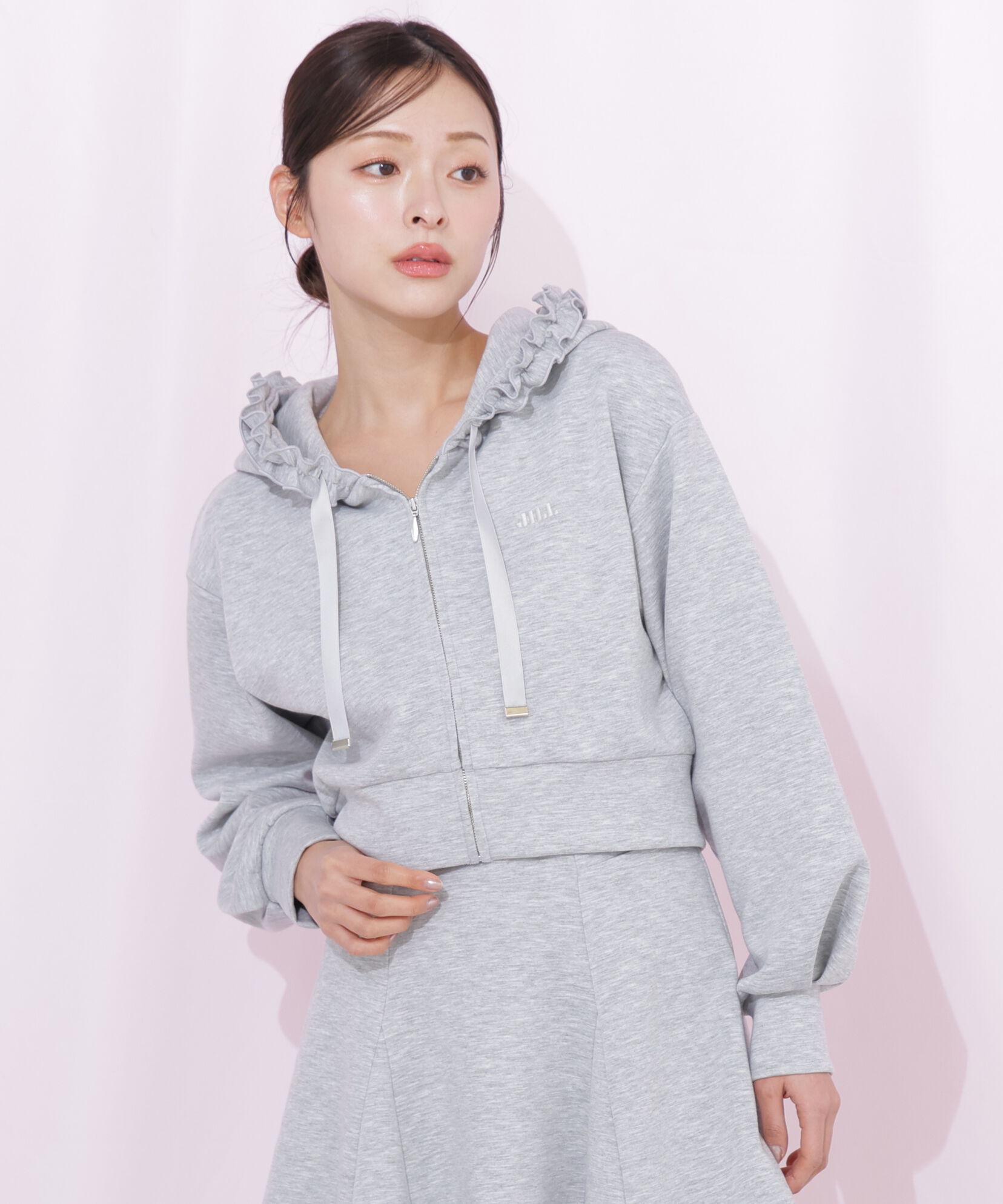  「ダイバーセットアップ　フリルパーカー」|Tシャツ・カットソー|