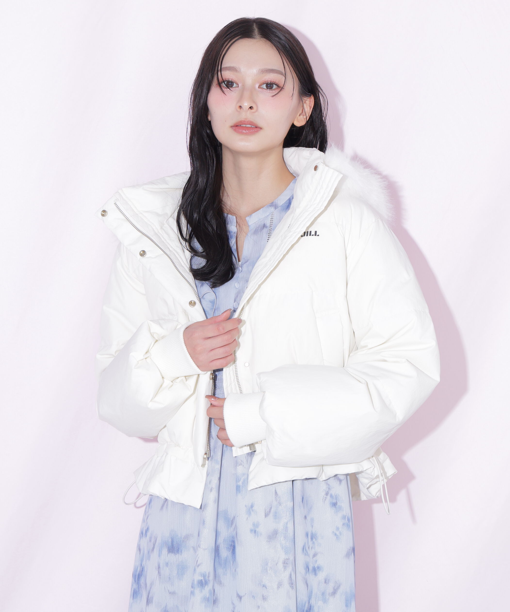  「フェイクファー付きペプラムショートダウン 26AW」|その他|