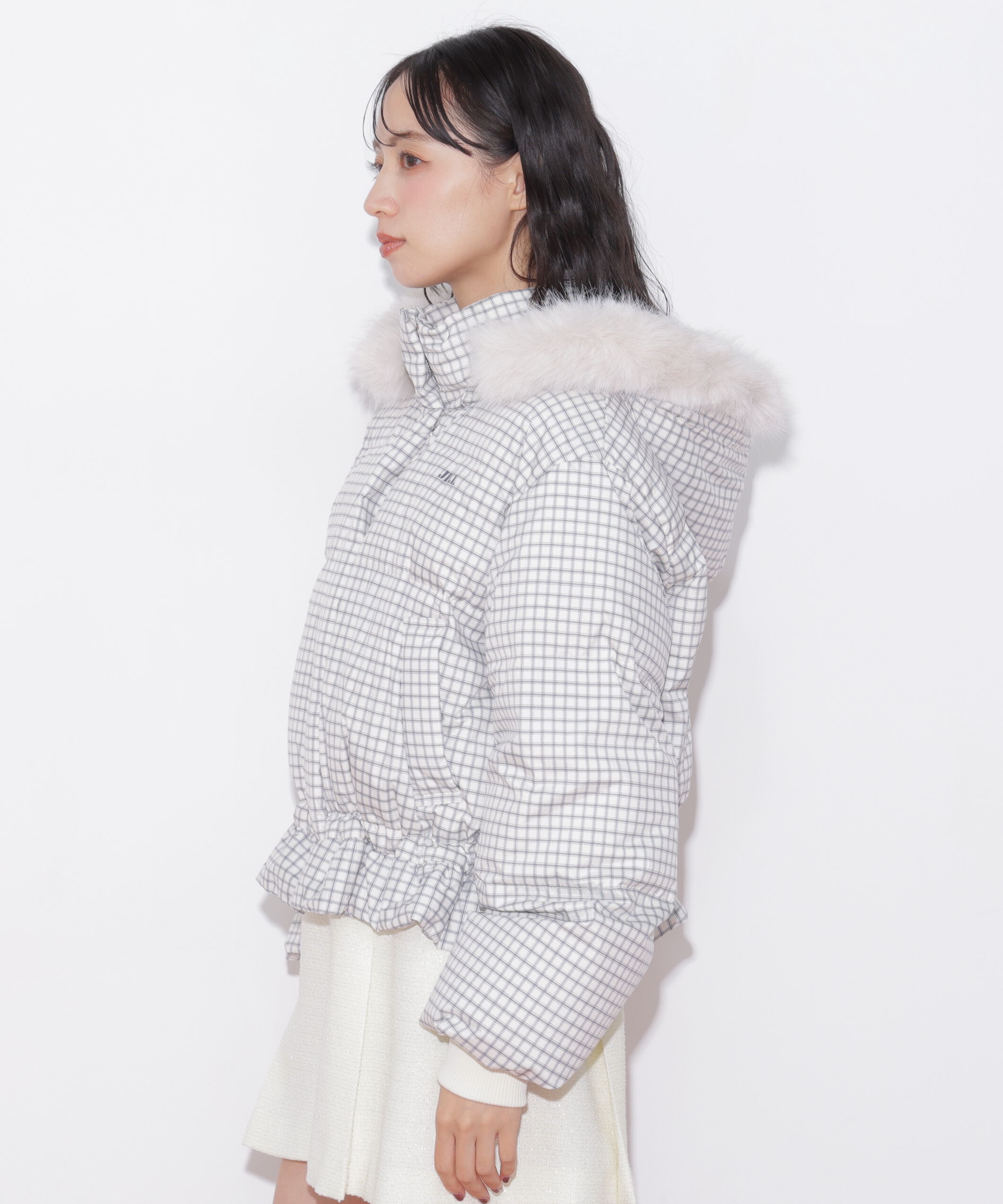  「フェイクファー付きペプラムショートダウン 26AW」|その他|