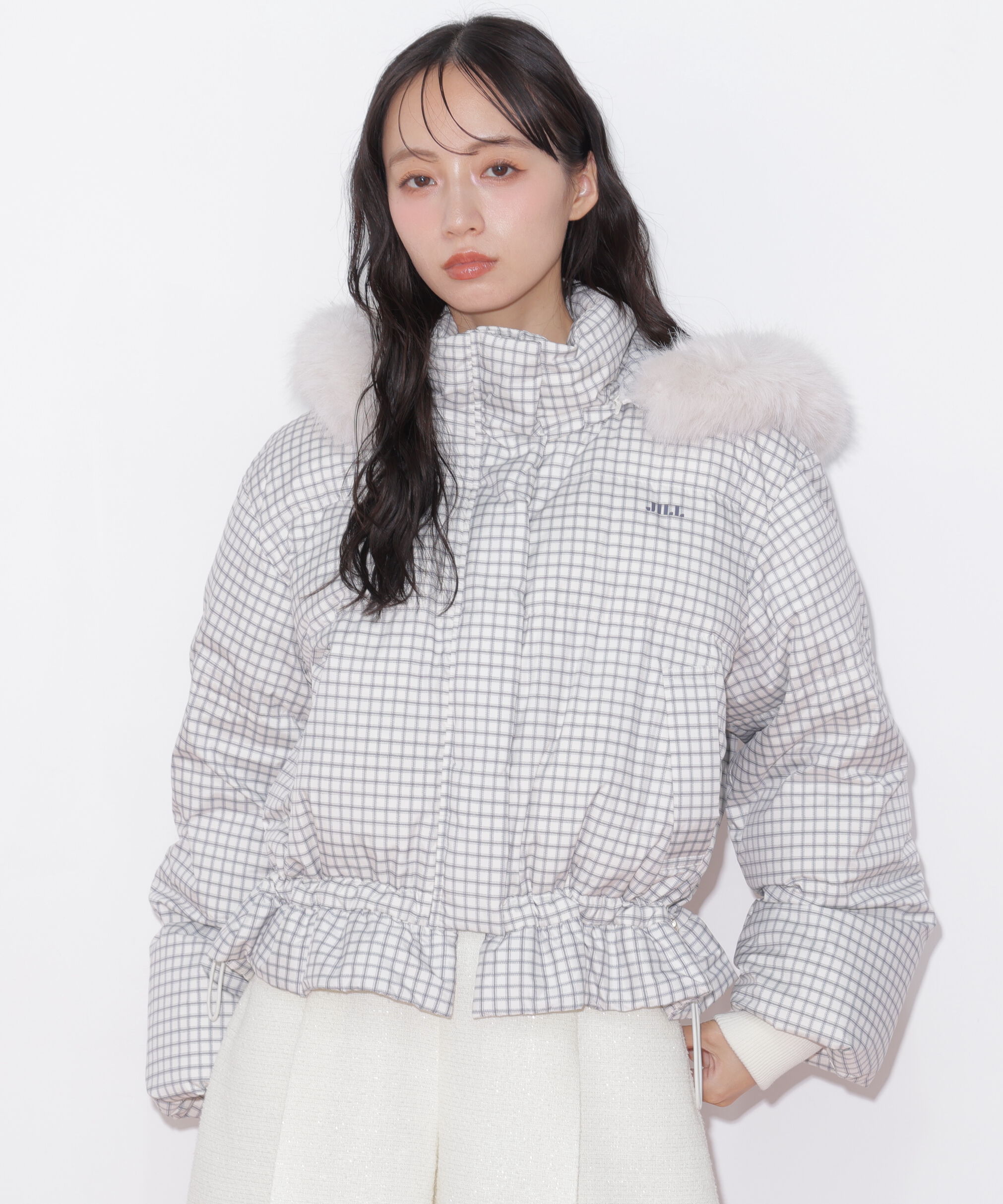  「フェイクファー付きペプラムショートダウン 26AW」|その他|