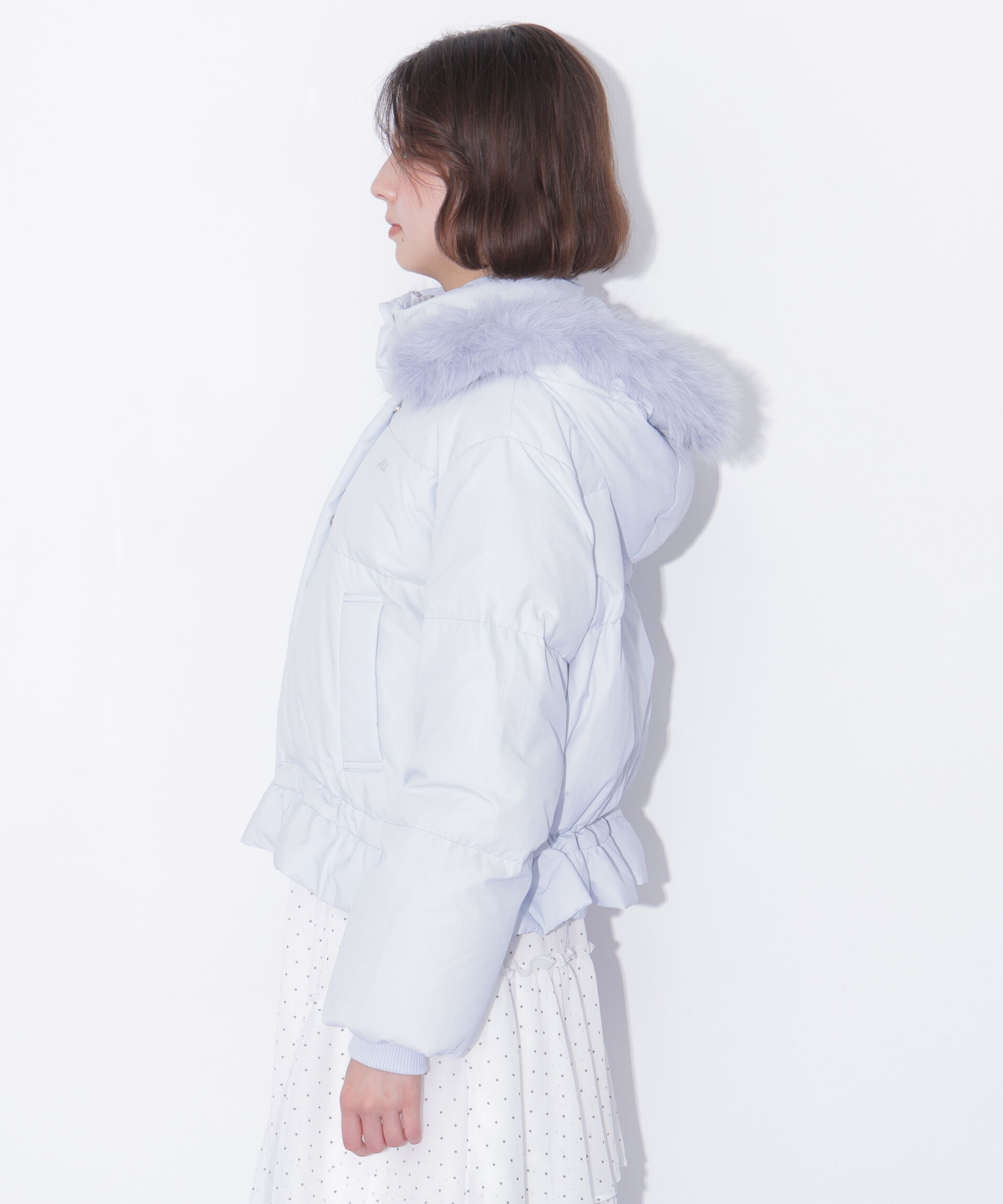  「フェイクファー付きペプラムショートダウン 26AW」|その他|