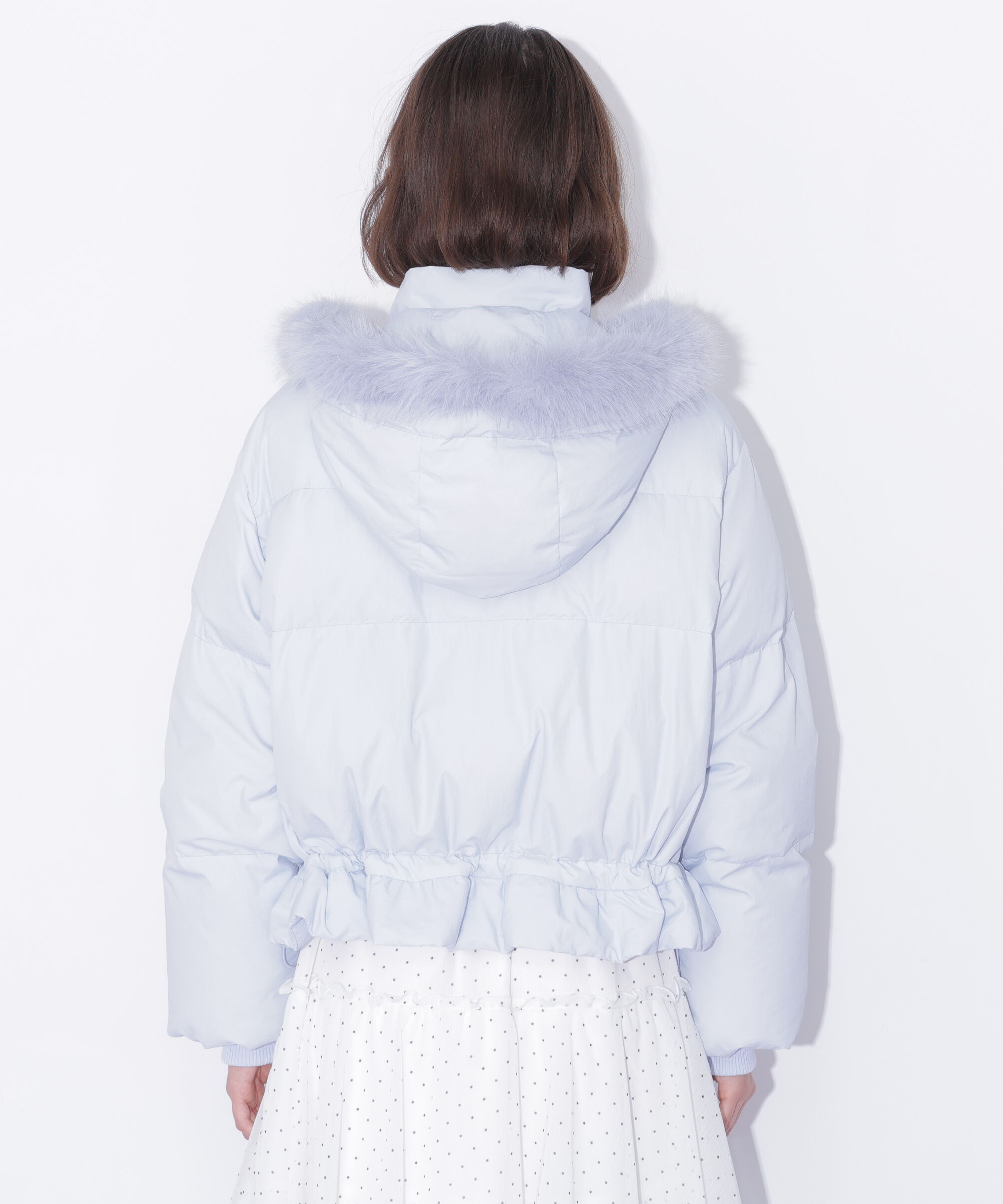  「フェイクファー付きペプラムショートダウン 26AW」|その他|