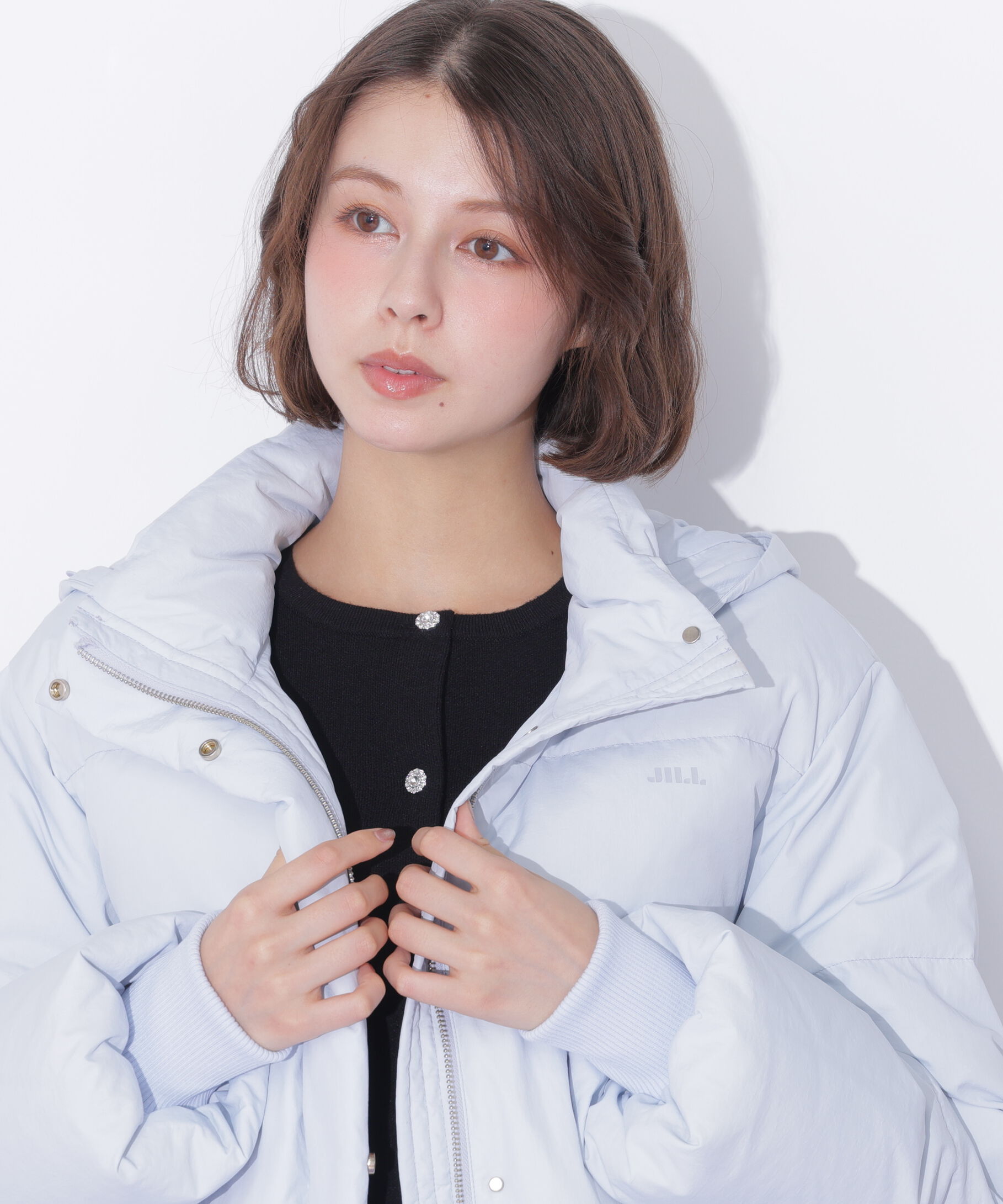  「フェイクファー付きペプラムショートダウン 26AW」|その他|