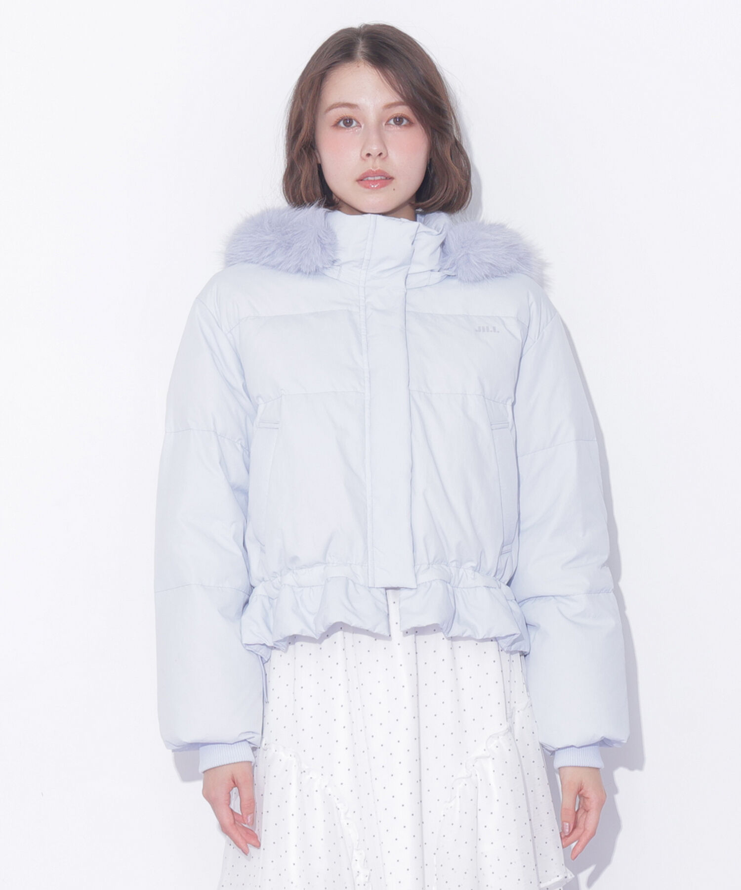  「フェイクファー付きペプラムショートダウン 26AW」|その他|
