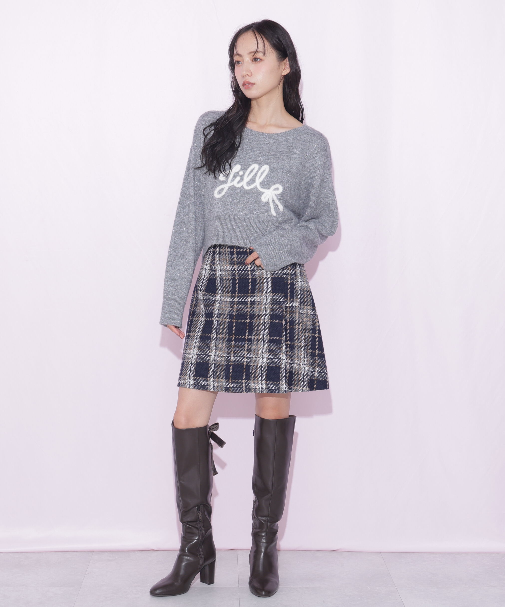  「ロービングチェックミニスカート」|スカート|